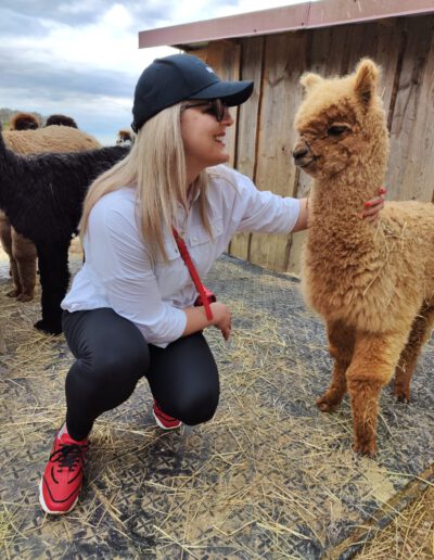 Eine Teilnehmerin mit Romeo