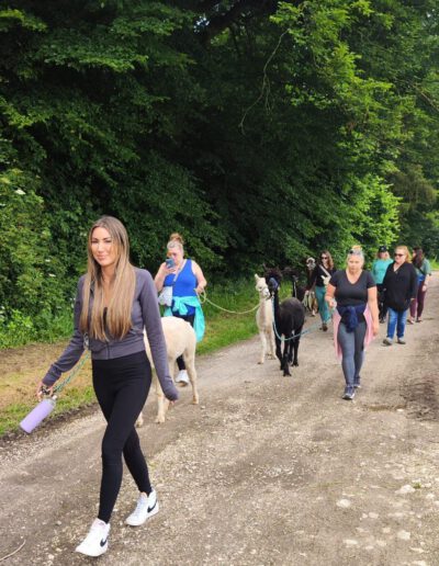 Teilnehmer bei der Wanderung