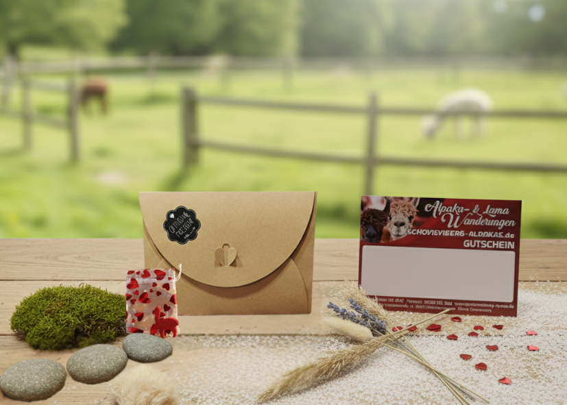 Alpakawanderung Gutschein & Patenschaft kaufen und sofort herunterladen